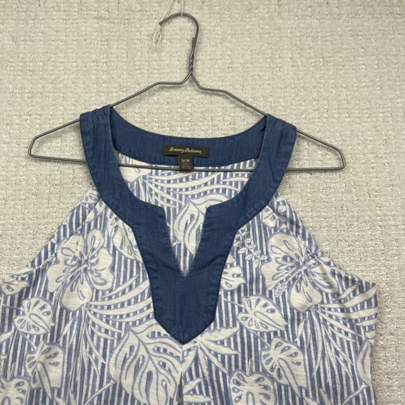 Tommy Bahama Floral Tank Dress Sleeveless Casual Summer Island Travel Women M - Picture 2 of 10